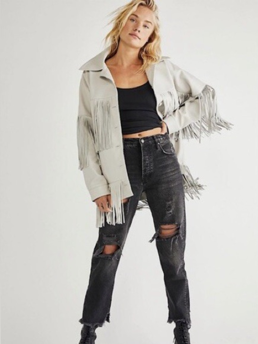 We the Free Tapered Baggy Boyfriend Distressed Jeans Sz 27